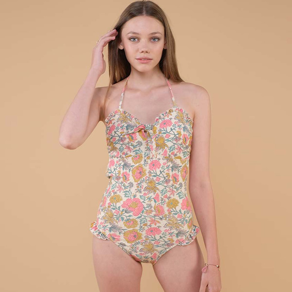 Gracebay swimsuit 코튼 드레스 스윔수트 Multi Flowers-LMB2ASMF785_MFW_LMW-S19-B0271-10