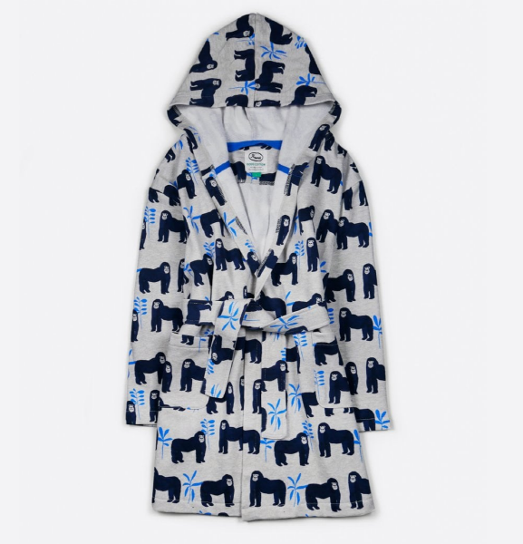 [Ƴ]Anorak Gorillas Kids Dressing Gown 巹 