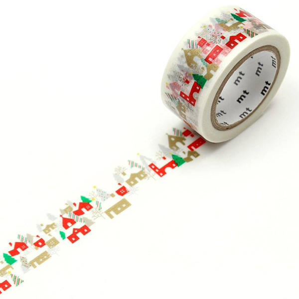 MT Masking Tape Christmas house in the forest_MTCMAS107(2cm)