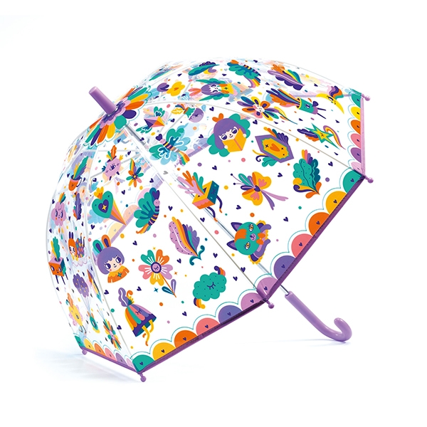 [드제코] 투명 우산 팝 레인보우-DD04705