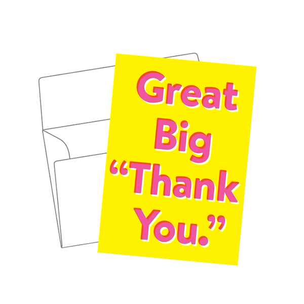 [아프로캣]리소그라피 그리띵 카드_Big thank you-APNSLIGCD14