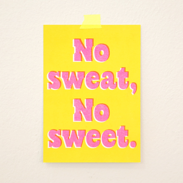 [아프로캣]리소 월그리띵카드_ No sweat, No sweet-APNSLIWCD00