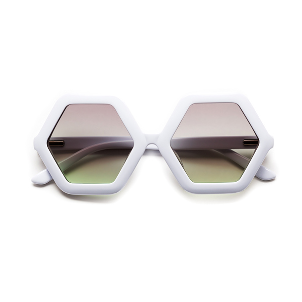 [صͽ]CLASSIC_HONEY White Sunglasses _SD00KNSUN4818WGG