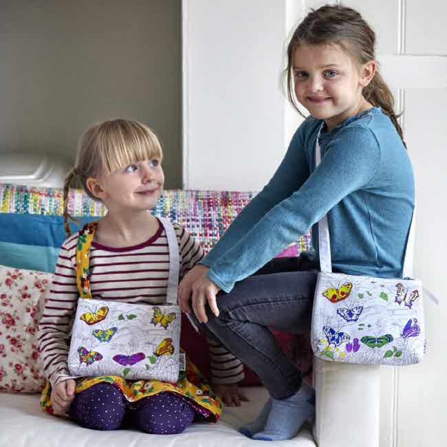 [սε]butterfly crossbody bag - colour in & learn ÷Ʈ ũν