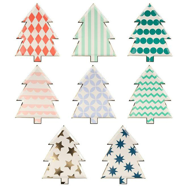 [޸޸]Patterned Christmas Tree Plates(8Ʈ)_Ƽ-ME217603