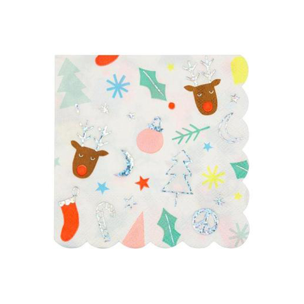 [޸޸]Festive Fun Small Napkins(16Ʈ)_ƼŲ-ME198682