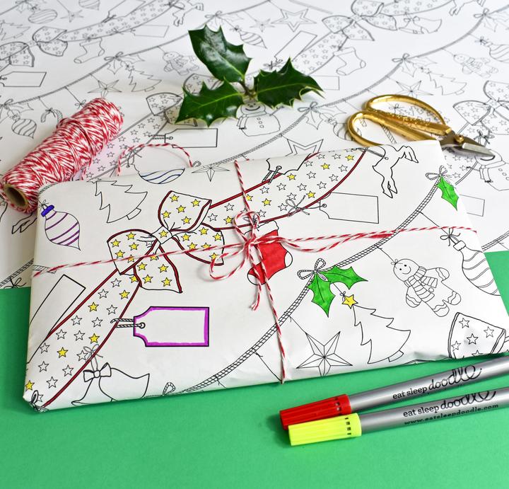 [սε] colour in Christmas wrapping paper (3 sheets) ÷Ʈ ũ(3 sheets) 