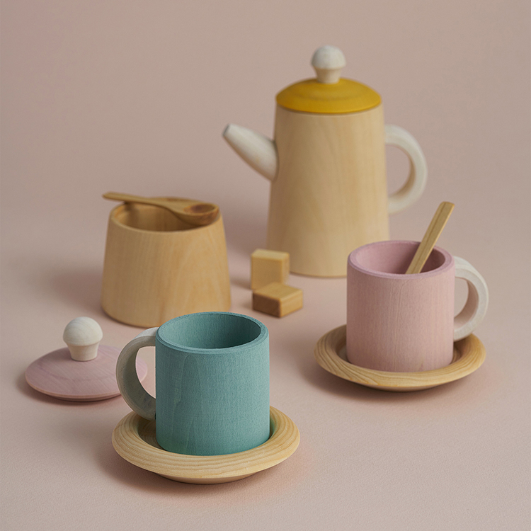 [ΰ׷]Tea set mustard and pink