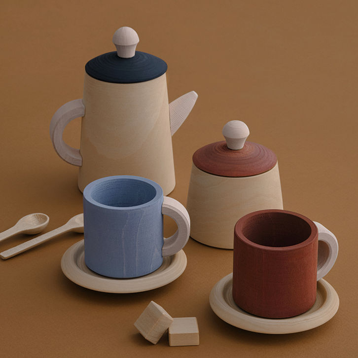 [ΰ׷]Tea set terra and blue