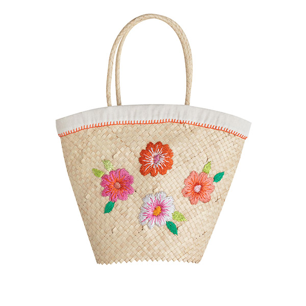 [키자고고] Flower Embroidery 바스켓-KI22KSBAG0051FL1