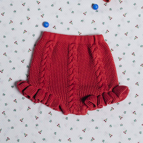[ֻڶ]Red ruffle bloomer short_ -BR22KSSBLM0018RED