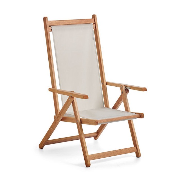 []Basil Bangs Monte Deck Chair - Raw_BDCT-19-0300