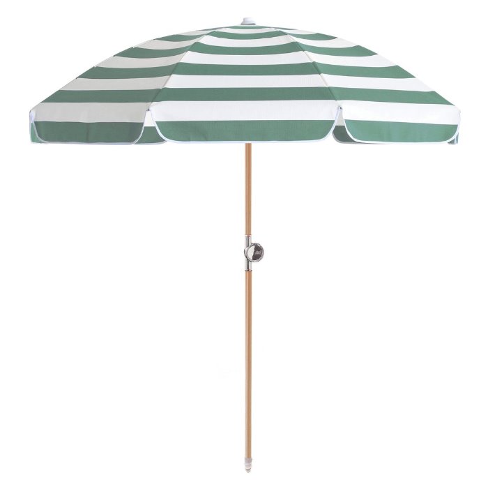 []Basil Bangs Luxury Umbrella - Sage Stripe_BUP-21-0414