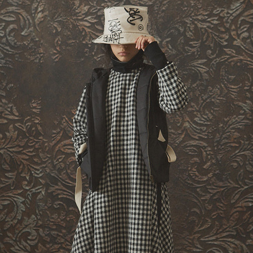 AW21[ƲũƼ丮]Quilted Street WaistCoat black_Ʈ 