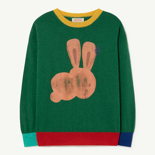 22AW[TAO]Ÿ Green Rabbit Bull Sweater_-TA22KAKNI0028GRR
