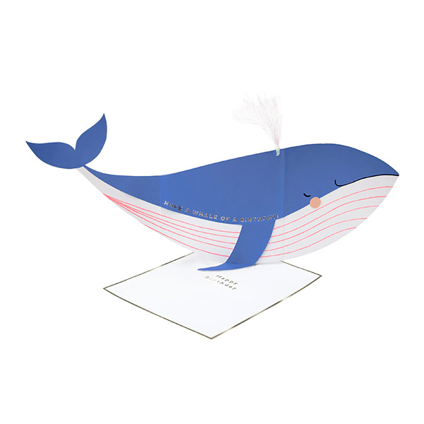[޸޸]Whale Stand-Up Card-ME192148