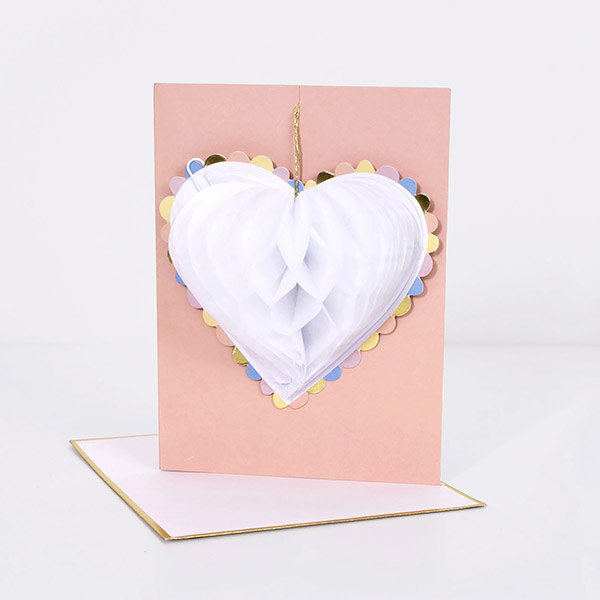 [메리메리]Honeycomb Heart Wedding Card-ME223821