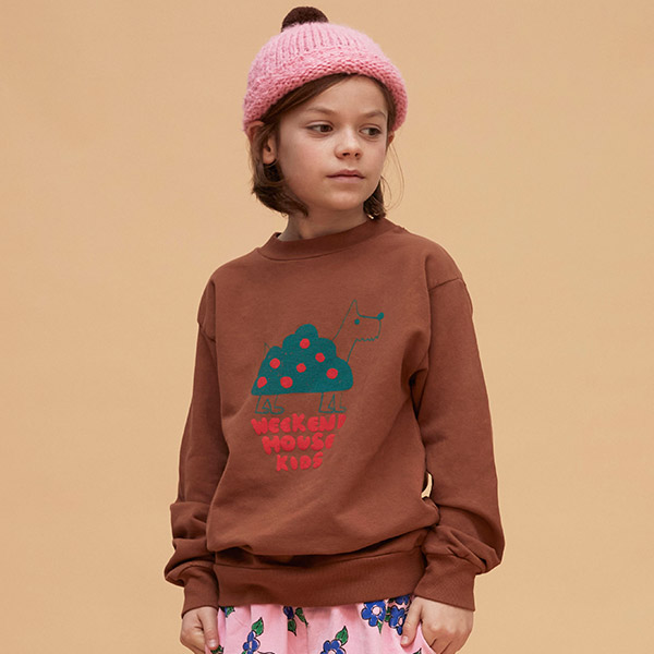 40[˵Ͽ콺Ű]Dog bush sweatshirt -WH22KASST0577BRW