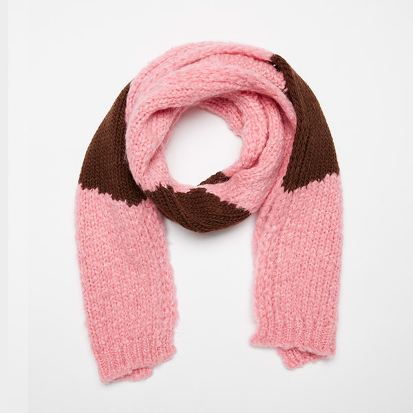 [위켄드하우스]Pink dot wool scarf 스카프-WH22KASCA0639PNK