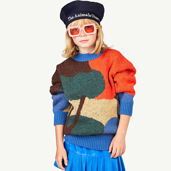 [Ÿ]Multicolor Landscape Bull -TA22KASWT0029MUL