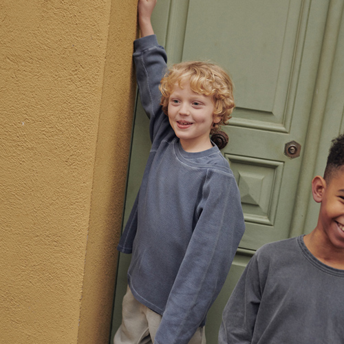 22fw[ڵĵ]OVERSIZED WAFFLE CREWNECK SET (NAVY BLUE)