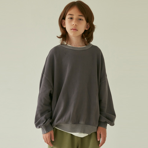 22fw[ڵĵ]LIGHT TERRY SWEATSHIRT (SUNDRY CHACOAL) 