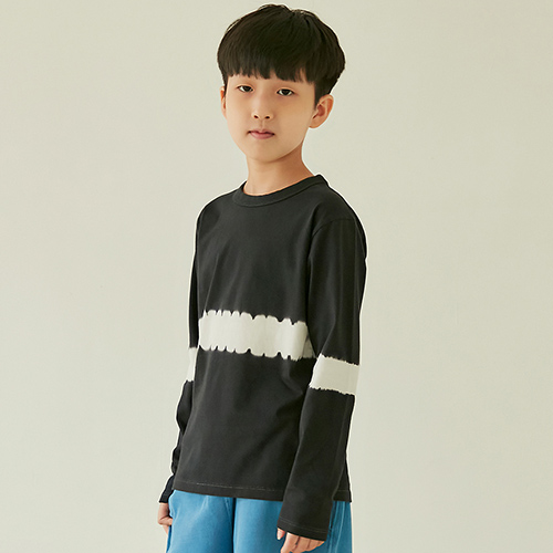 22fw[ڵĵ]PIMA LONG SLEEVE TEE (TIE STRIPE BLACK) Ƽ