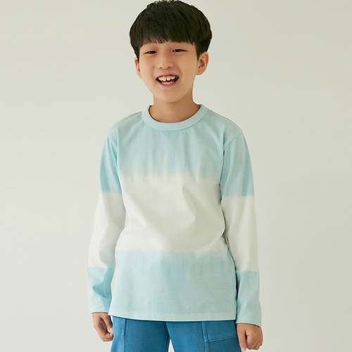 22fw[ڵĵ]PIMA LONG SLEEVE TEE (TIE LIGHT INDIGO) Ƽ