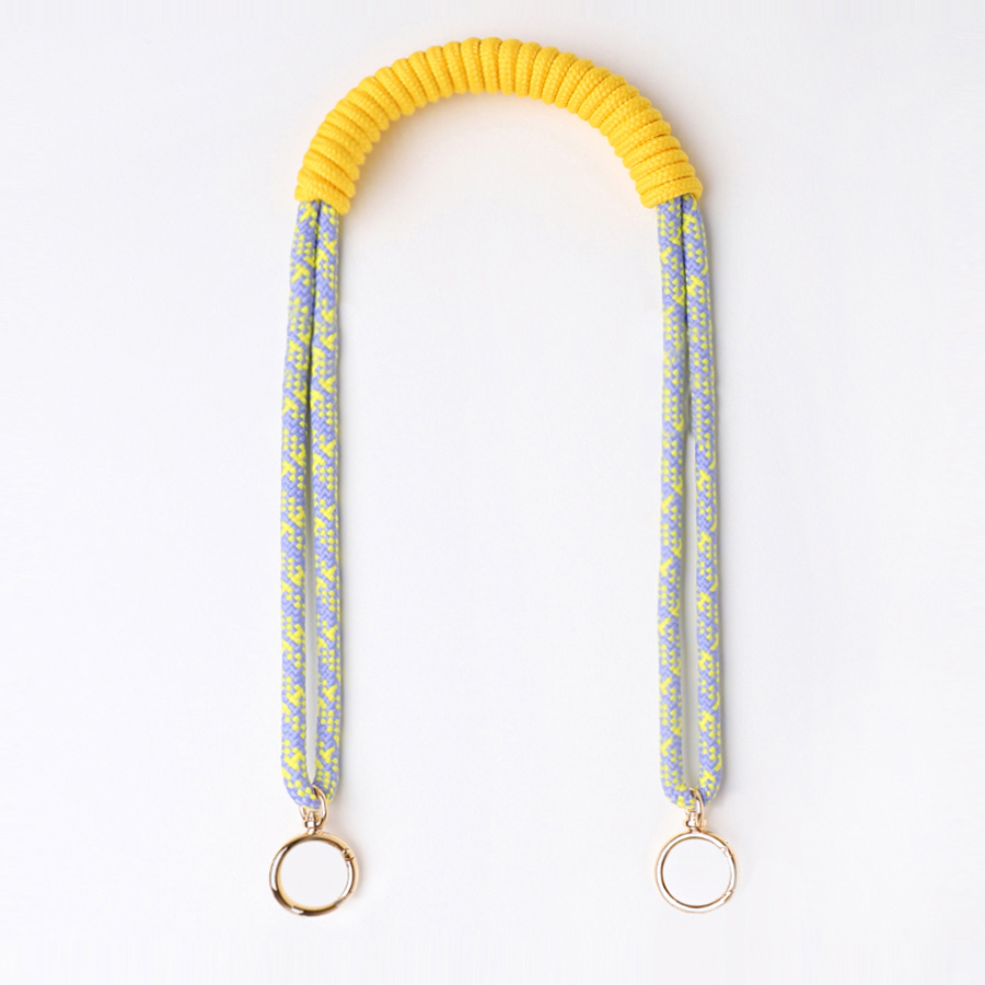 ɵ[ũ  Ʈ]Macrame Bag Strap - Lilac & Lemon