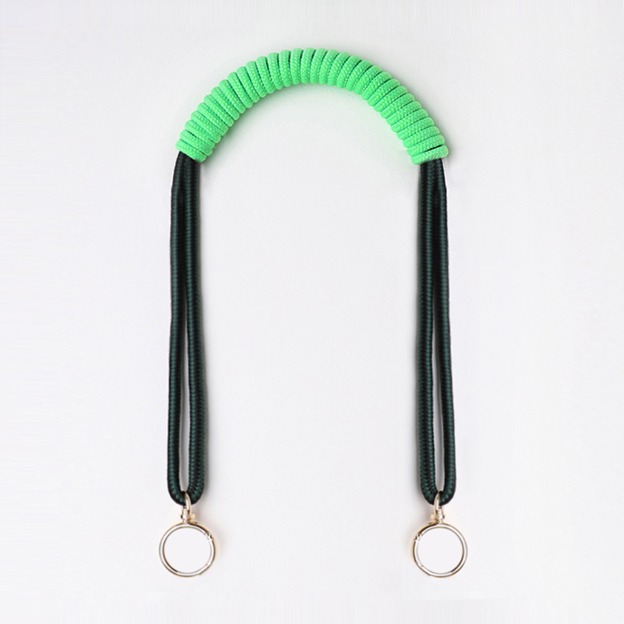ɵ[ũ  Ʈ]Macrame Bag Strap - Neon Green & Black