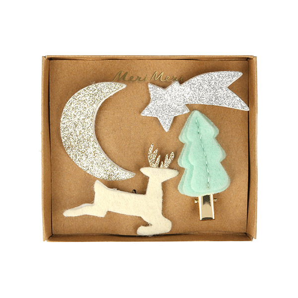 [޸޸]Felt & Glitter Icon Hair Clips_Ŭ-ME224649