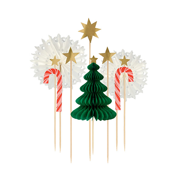 [޸޸]Christmas Honeycomb Cake Topper Set_ũ-ME225216