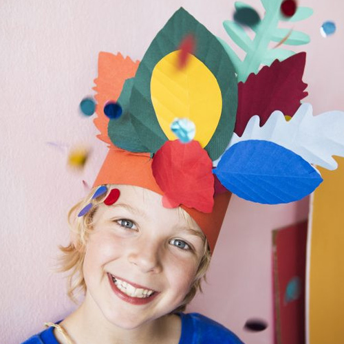[Ʃ]pop out leaves - party headdress