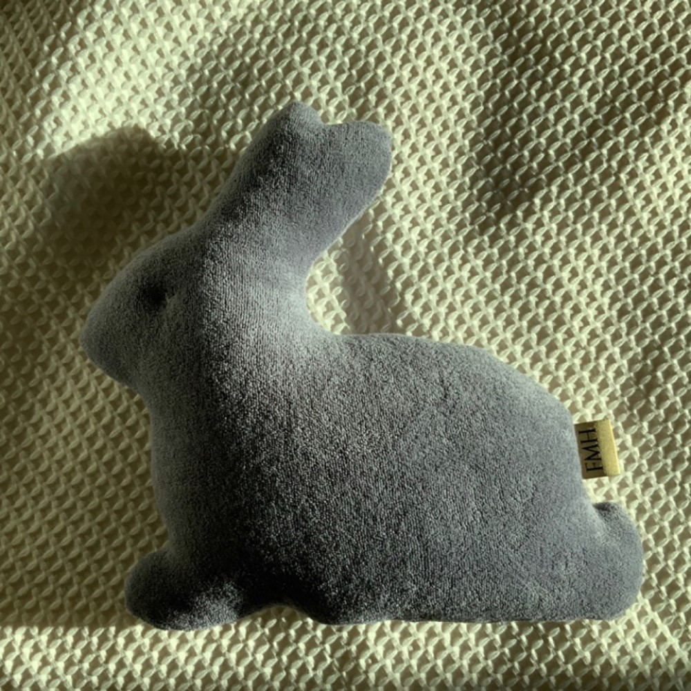 [ġ]fmh䳢  ̵峪 ׷ - Rabbit Cushion Midnight Gray