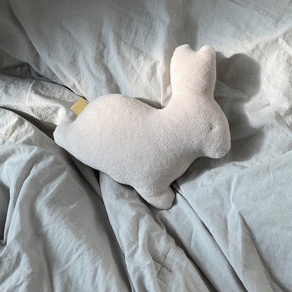 [ġ]䳢   ȭƮ - Rabbit Cushion Fog White