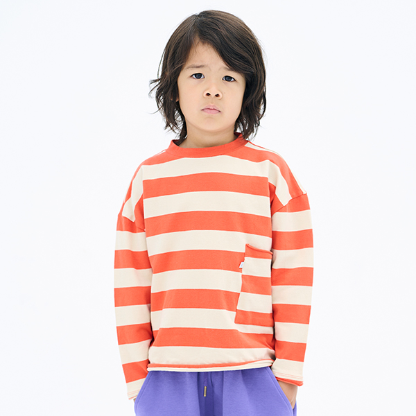30[Ͻ]FESTIVAL RED BLOCK STRIPE Ƽ-RA22KATOP0011FRB