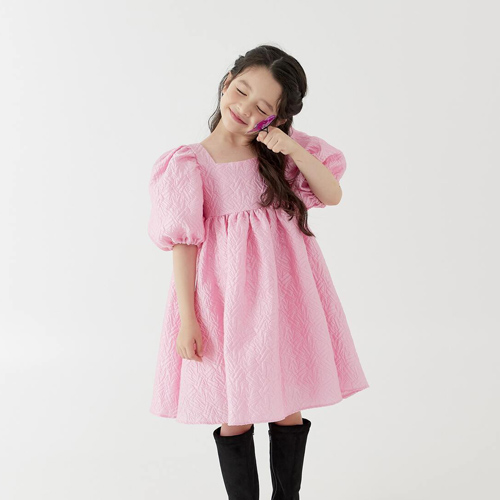 [라라풀]핑크스퀘어 드레스 PINK SQUARE DRESS