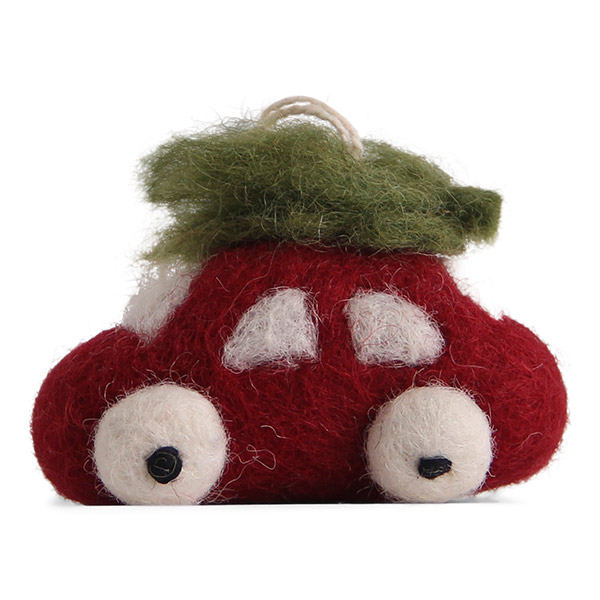 [앤그리앤시프]Small Red Car w/ Tree 오너먼트 -EN00LNORN0720RED
