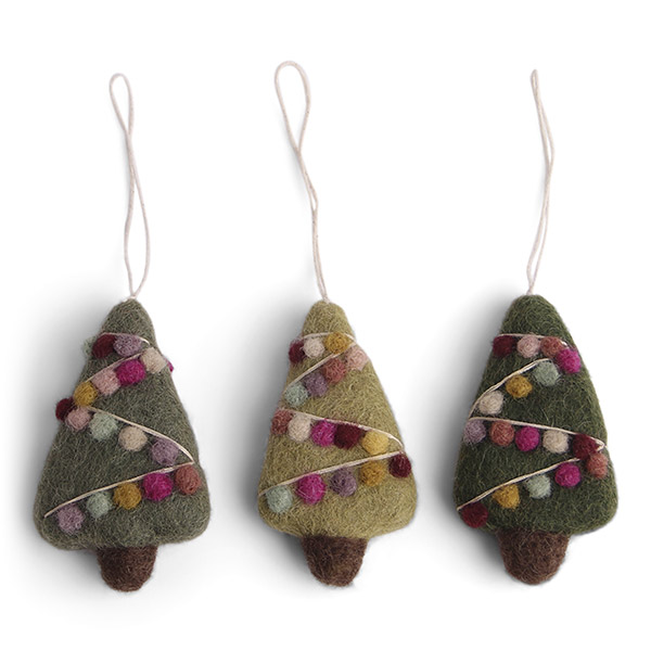 [ر׸ؽ]Mini Christmas tree with deco (set of 3) ʸƮ-EN00LNORN3621C