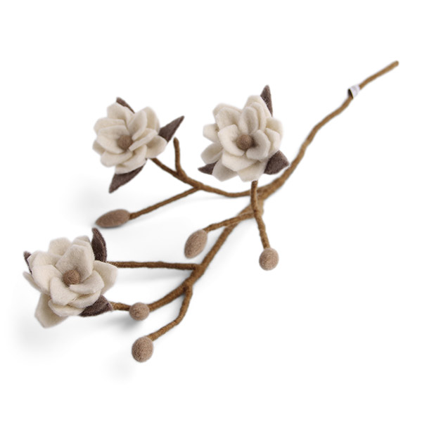 [ر׸ؽ]Magnolia Branch_White Flowers ö 귣ġ-EN00LNIGD8421WHT