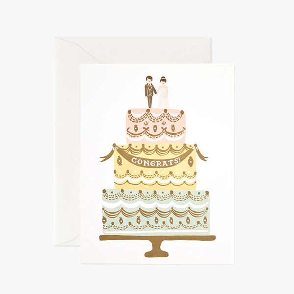 [라이플페이퍼] CONGRATS WEDDING CAKE 카드-RP00ANCAD4177NON