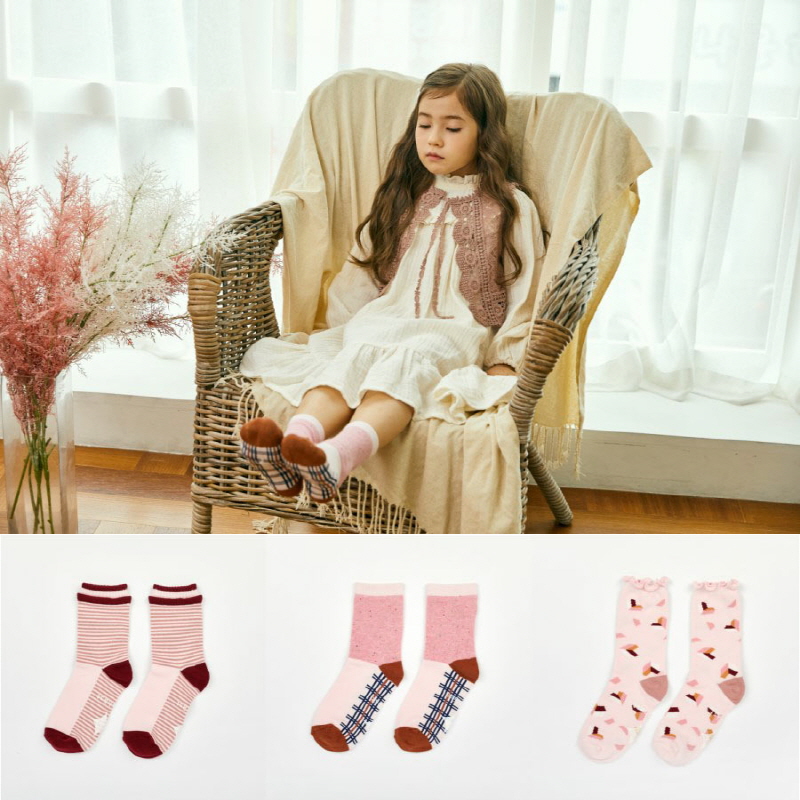 [㽺Ʈ]Pink lover set (3ӷ 1set) 縻 socks