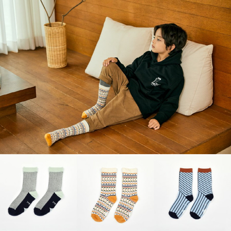 [㽺Ʈ]Best Combination_4 (3ӷ 1set) 縻 socks