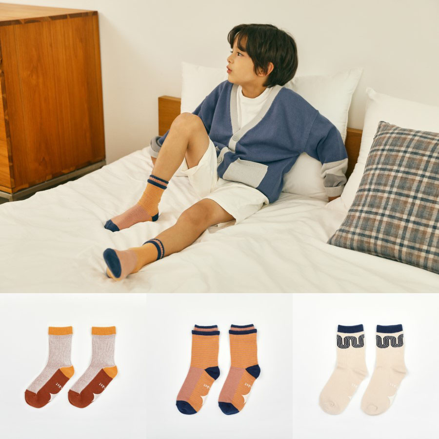 [㽺Ʈ]Basic set (3ӷ 1set) 縻 socks