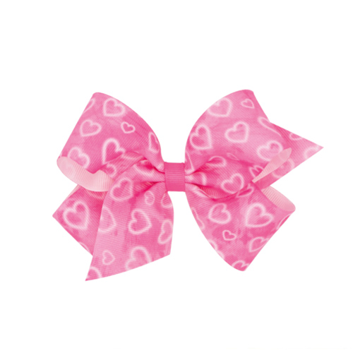 []WEE ONES PINK HEART PRINT MEDIUM