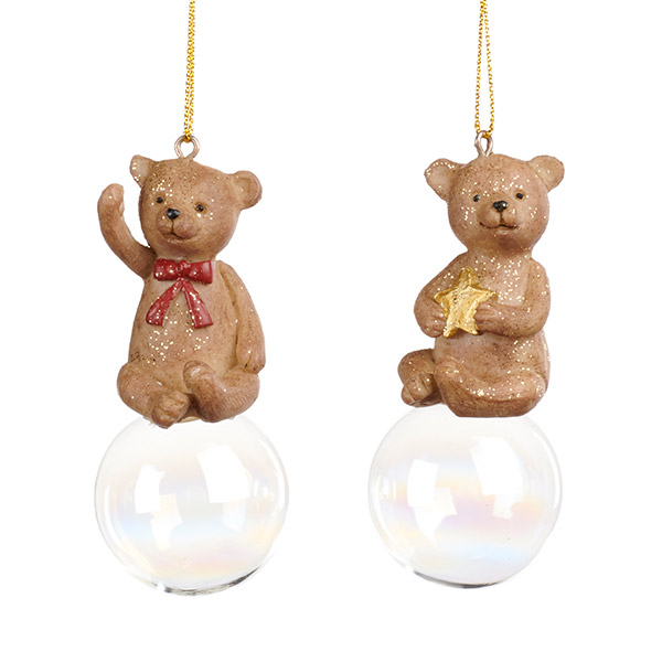 []XMAS TEDDY ON BUBBLE ʸƮ-GW22LEXMA7010BRO