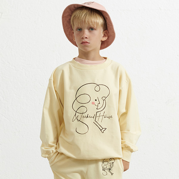 40[˵Ͽ콺Ű]Weekend Kid sweatshirt-WH23KSSST0716CRM