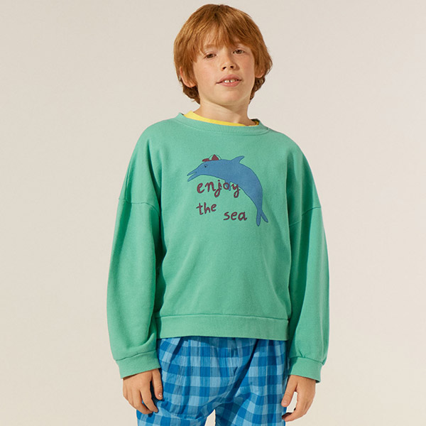 30[įĸ]ENJOY THE SEA SWEATSHIRT-CM23KSTOP0028GRN
