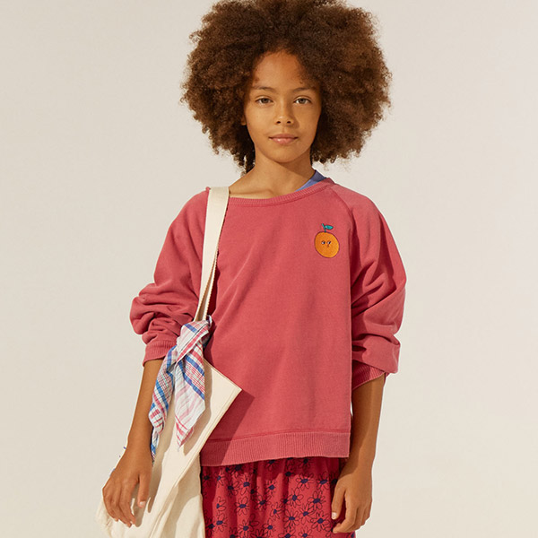 30[įĸ]EMBROIDERY PINK SWEATSHIRT-CM23KSTOP0030PNK