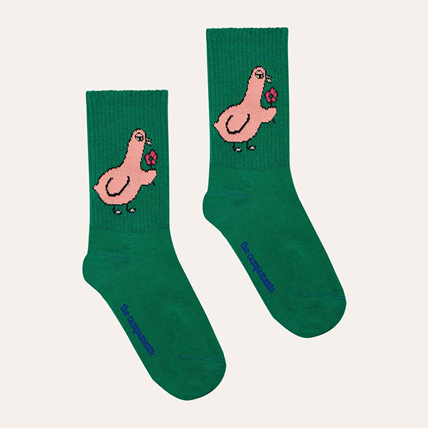 30[įĸ]FUNNY DUCK SOCKS-CM23KSSOC0096GRN
